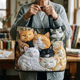 キルティングバッグ - 眠る子猫たち